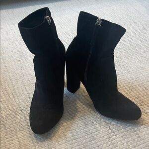 Steve Madden Black Suede Sock Bootie